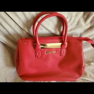 Kenneth Cole Reaction red pleather tote bag, NWT